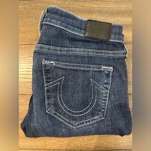 True Religion Stella Jeans Size 27‎ Inseam 30 1/2 Waist Across 14 1/2 inches